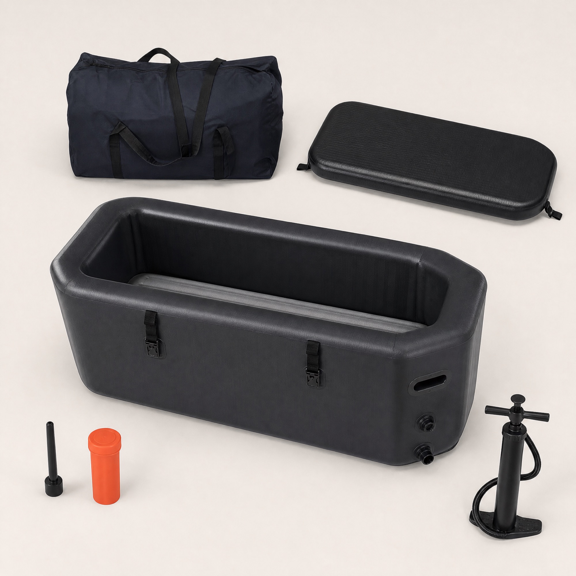 Source-proven portable tub accessories